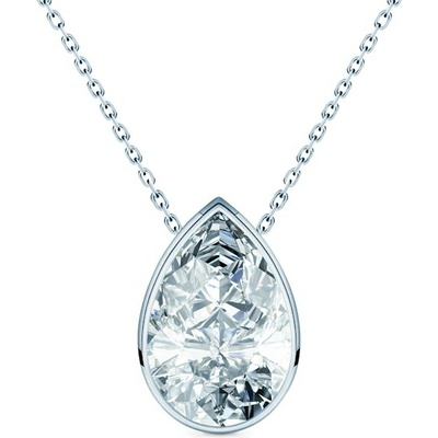 Savicki Náhrdelník biele zlato, diamant PURE-N-PE-008-DIA-B