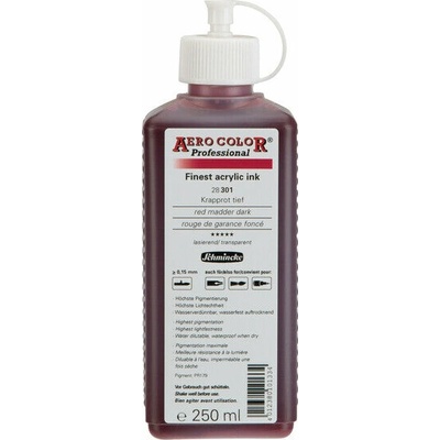 Schmincke Aero color professional akrylový atrament 250 ml 301 kraplak tmavý