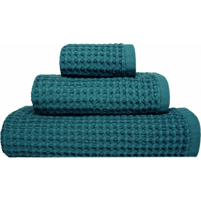 Sorema Vaflová osuška Favo 420 gsm Deep Baltic zelená 80 x 150 cm