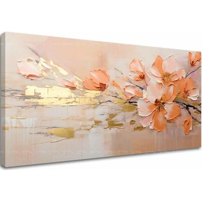 Štrukturovaný obraz Zlatý dotyk prírody - PREMIUM ART 40x80 cm