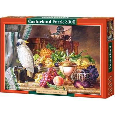 Castorland Пъзел Castorland от 3000 части - Картина с плодове и папагал (C-300143-2)