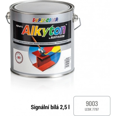 Alkyton hladký lesklý signální bílá 0,75L