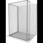 Mexen Kioto душ кабина Walk-in 110 x 70 x 40 cm, черна рамка, хром - 800-110-070-221-01-70-040 (800-110-070-221-01-70-040)