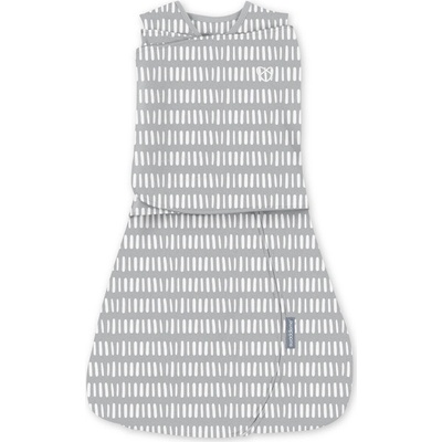 INGENUITY Zavinovačka bavlnená ulitka konvertibilná s voľným rukávom SwaddleMe Grey