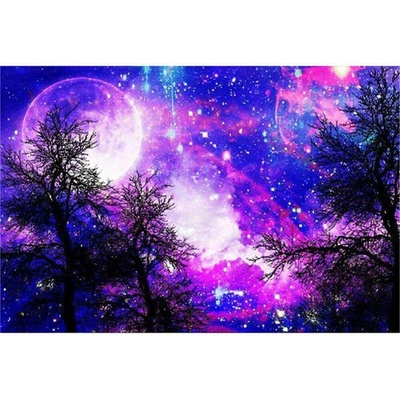 Norimpex Diamantové maľovanie Fialové nebo 30 x 40 cm