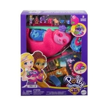 Mattel Polly Pocket Family of Sloths 2 in 1 chest