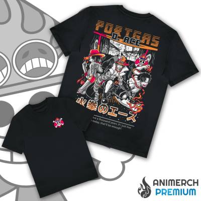 One Piece Tričko Portgas D. Ace V2 PREMIUM