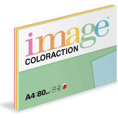 Image Coloraction kancelářský papír A4/80g, Mix reflexní 5x20, mix - 100