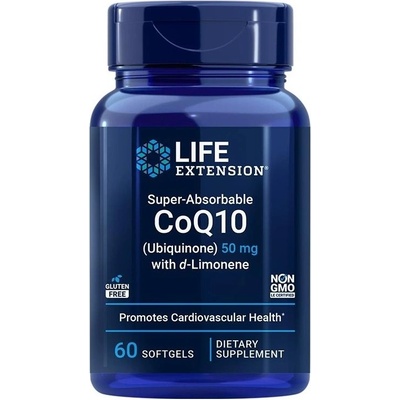 Life Extension CoQ10 Ubiquinone, 50 mg, 60 капсули, Life Extension (01949 LE)