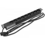 Securitynet 19 power strip 9x230V C14 without switch LZ1U9GBW-KC14