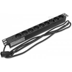 Securitynet 19 power strip 9x230V C14 without switch LZ1U9GBW-KC14