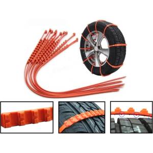  10 броя универсални pvc / ПВЦ вериги за сняг, лед, кал. 14 -19 цола гуми. Бърз и лесен монтаж