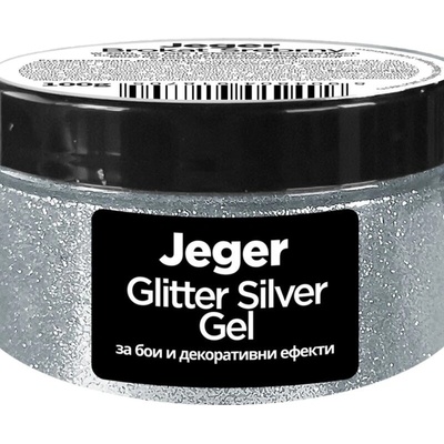 Jeger brokát gel 0,1 l strieborný