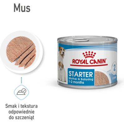 Royal Canin Starter Mousse Mother & Babydog 195g мокра храна - мус, за кучки по време на бременност, кърмене и за кученца