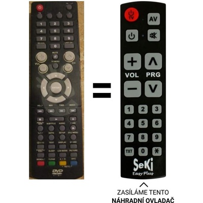 Dálkový ovladač Senior Venturer Combo TV+DVD 15´lcd/dvd 206CE – Hledejceny.cz