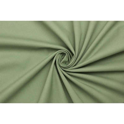 Kostýmový bavlněný kepr (twill) elastický - Pastelově zelený