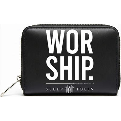 RukaHore Sleep Token Zip Top Purse Worship Black, čierna