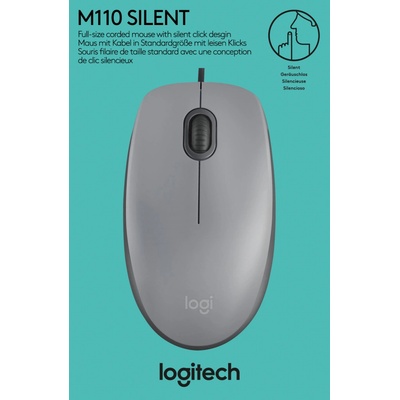 Logitech M110 Silent Corded Mouse 910-006760