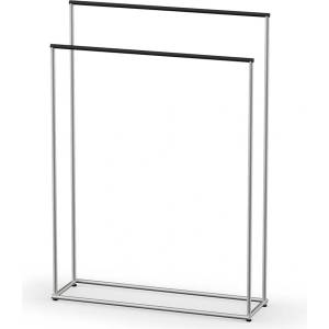 DECOR WALTHER Стойка за кърпи Mikado с PVD покритие сребристо-черна (0523078)