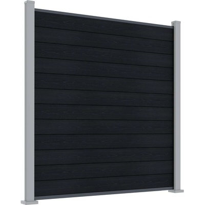 Rojaplast ELEMENT plotový panel WPC 180x180 cm a koncovky - antracit