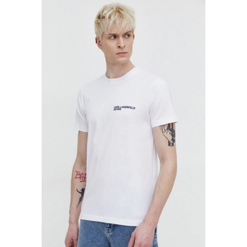 Karl Lagerfeld Jeans pánske tričko biele