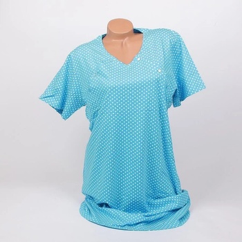 Image 1 of Нощница за кърмачки в светлосиньо на малки точки