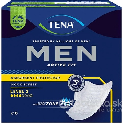 TENA MEN Level 2 absorpčné vložky pre mužov Medium 10 ks