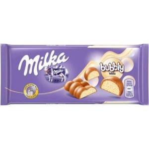 Milka Шоколад Milka bubbly бял 95гр