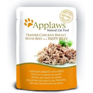 Applaws Chicken & beef in a tasty jelly 70 g