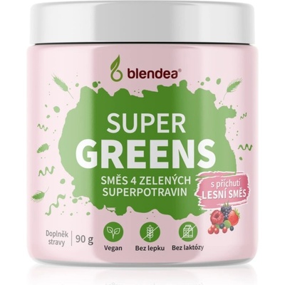 Blendea Supergreens prášok na prípravu nápoja na detoxikáciu Forest Fruits 90 g