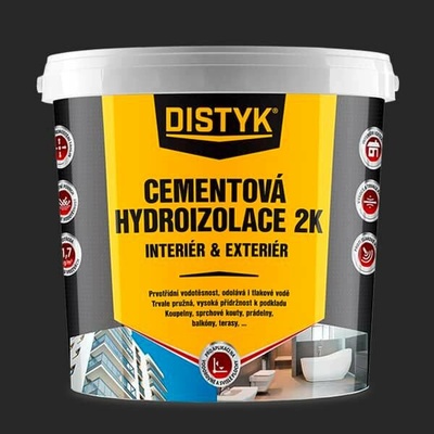 Den Braven CEMENTOVÁ HYDROIZOLACE 2K INTERIÉR A EXTERIÉR Distyk, kbelík 7 kg, šedá Varianta: Cementová hydroizolace 2K INTERIÉR A EXTERIÉR DISTYK Line 7 kg kbelík šedá