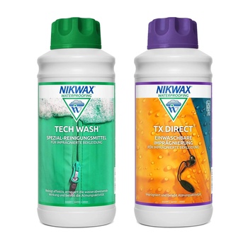 Image 1 of Nikwax Препарат за пране и импрегниране NikWax Hardshell DuoPack 1L (5329)