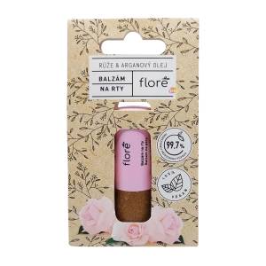 Flore Балсам за устни Floré Rose и арганово масло