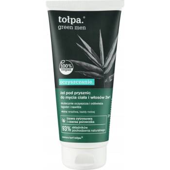 Sprchový gél Tołpa Men Čistiaci gél na umývanie tela a vlasov 2v1 200 ml