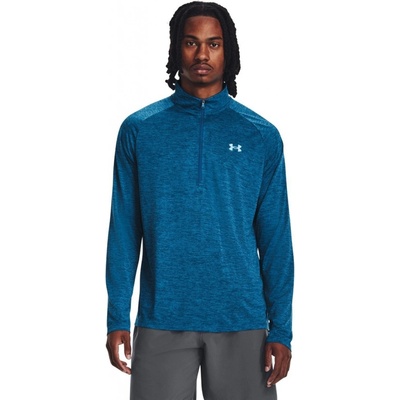 Under Armour tričko Tech 2.0 1/2 Zip blue