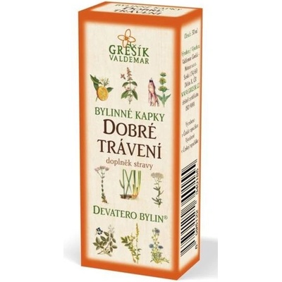 Grešík bylinné kvapky dobré trávenie 50 ml