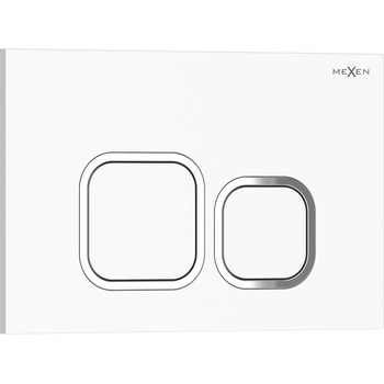 Mexen Tex 03 бутон за промиване, бял гланц - 6103-01 (6103-01)