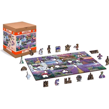Image 1 of Wooden City - Puzzle Lavender France 300 - 300 piese