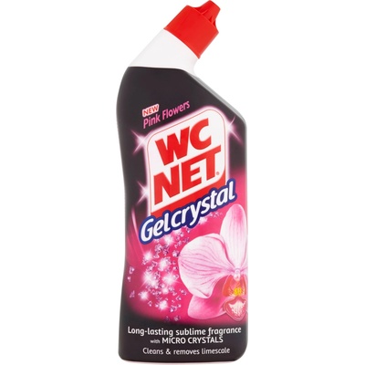 WC Net Gelcrystal WC gelový čistič Pink Flower 750 ml