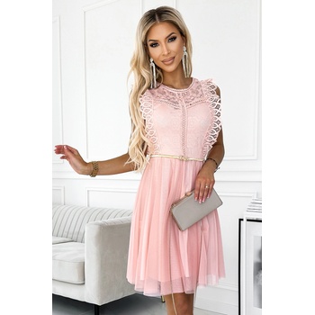 Image 1 of numoco basic Елегантна рокля в цвят праскова 454-2nmc-2050 - Праскова, размер uni