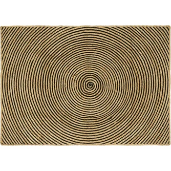 vidaXL Килими за помещение Черно 120 x 170 cm юта (42010742)