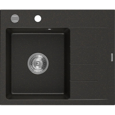 Mexen Ben гранитна мивка с 1 отделение и отцедник, лява 600 x 500 мм, (6522605000-75)