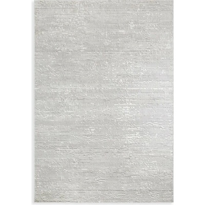 Takoy Koberec 80x150 cm biely, svetlosivý s elegantnou, minimalistickou štruktúrou SALENA 8-HF-489123 | 80 x 150 cm