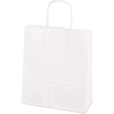 Бяла хартиена чанта ep 210 25бр (е-3452)