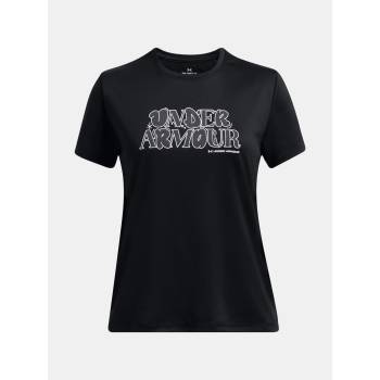 Under Armour UA Tech Wordmark SS Тениска за момичета Under Armour | Cheren | Момичешки | 122