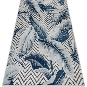 Dywany Łuszczów Botanic 65242 Feathers grey Modrá