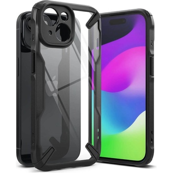 Ringke Противоударен Калъф за iPhone 15, RINGKE Fusion X Case, Черен (8809919309110)