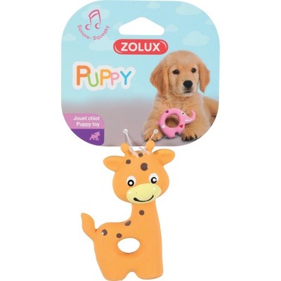 Zolux GIRAFFE latexová hračka pre šteniatka 7,5 x 3,5 x 10 cm