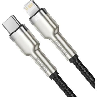 Baseus Cafule Series nabíjací / dátový kábel USB-C na Lightning PD 20W 0.25m, čierna