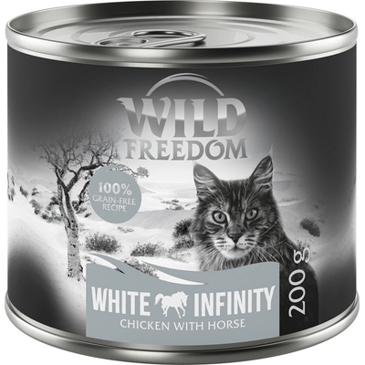 Wild Freedom Adult bezobilné White Infinity konské & kuracie 6 x 200 g
